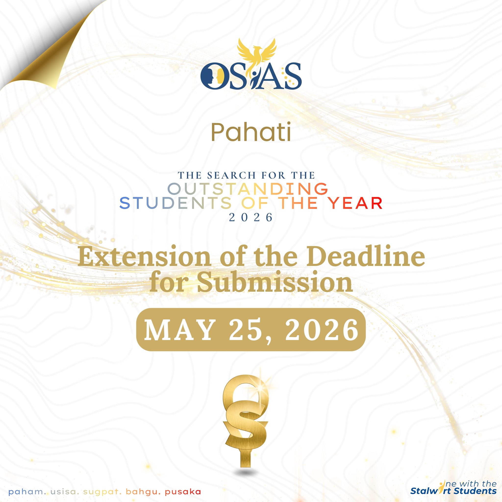Extension of the Deadline for Submission