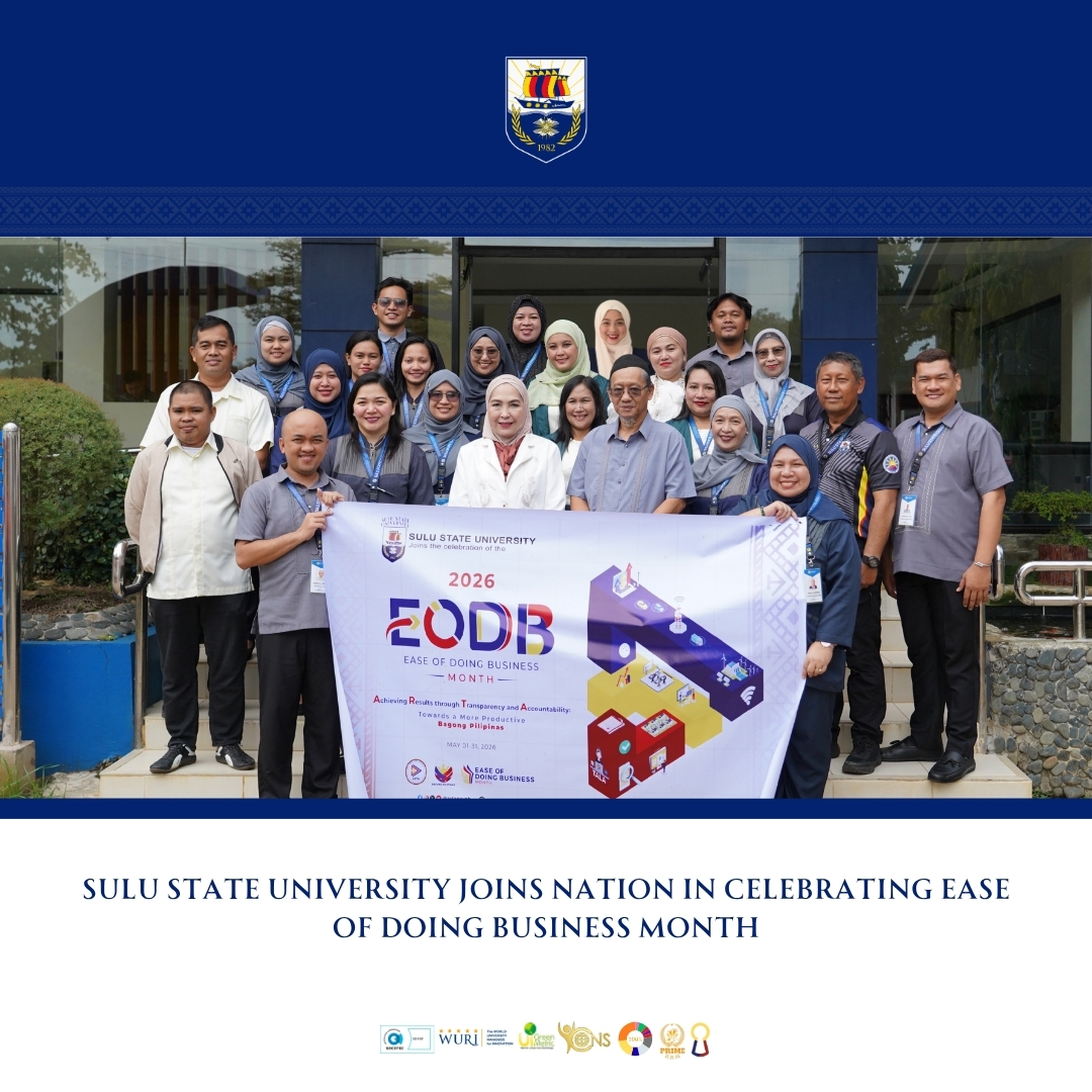 Sulu State University Joins Nation in Celebrating Ease of Doing Business Month