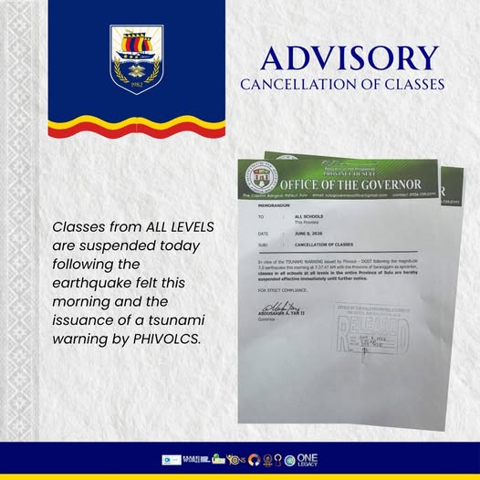Advisory Cancellation of Classes